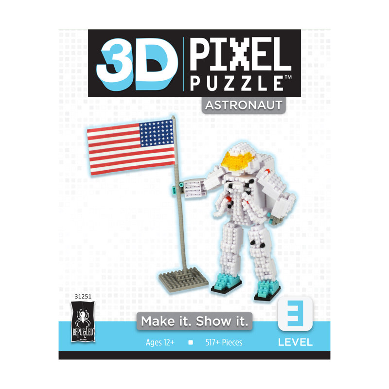 Astronaute de luxe 3D Pixel