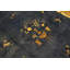 Tapis antique antique chinois à motif floral beige, bleu marine des années 1920