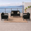 Ensemble de causeuse et de chaise d'extérieur 3 pièces avec coussins Sunbrella-1014010966-1014473636