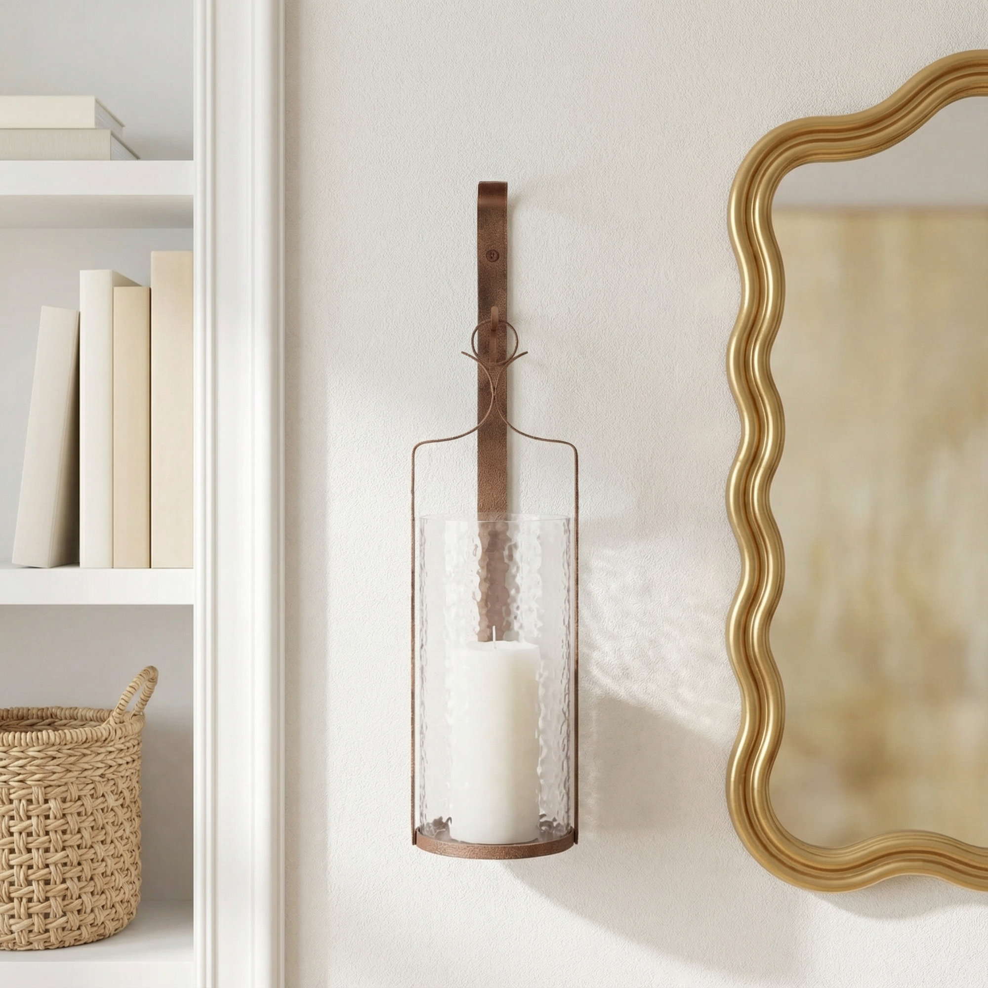 22.5" Glass Tabletop Wall Sconce