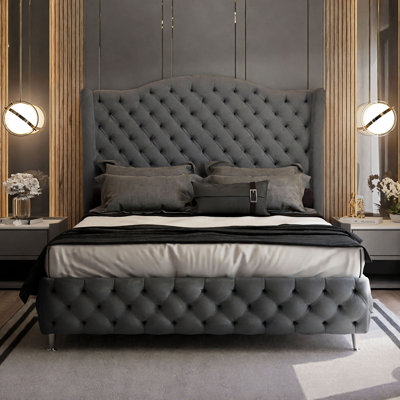 Blaile Upholstered Velvet Bed