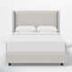 Hanson Upholstered Wingback Bed