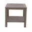 Cast Aluminum Square Fire Table w/ Fire Glass and Cover