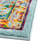 Round Floral Power Loomed Polypropylene Area Rug in Aqua/Blue/Orange-762802849