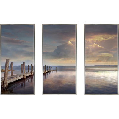 " Evening Reflection " 3 - Pieces