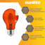 Paquet de 6 ampoules DEL à filament A19 à DEL à intensité variable et à intensité variable, finition orange