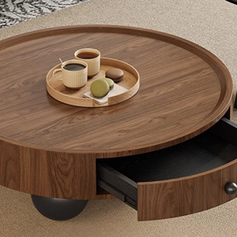 Table basse rétro aux couleurs contrastantes, H 13,38 po x L 35,43 po x l 35,43 po 
