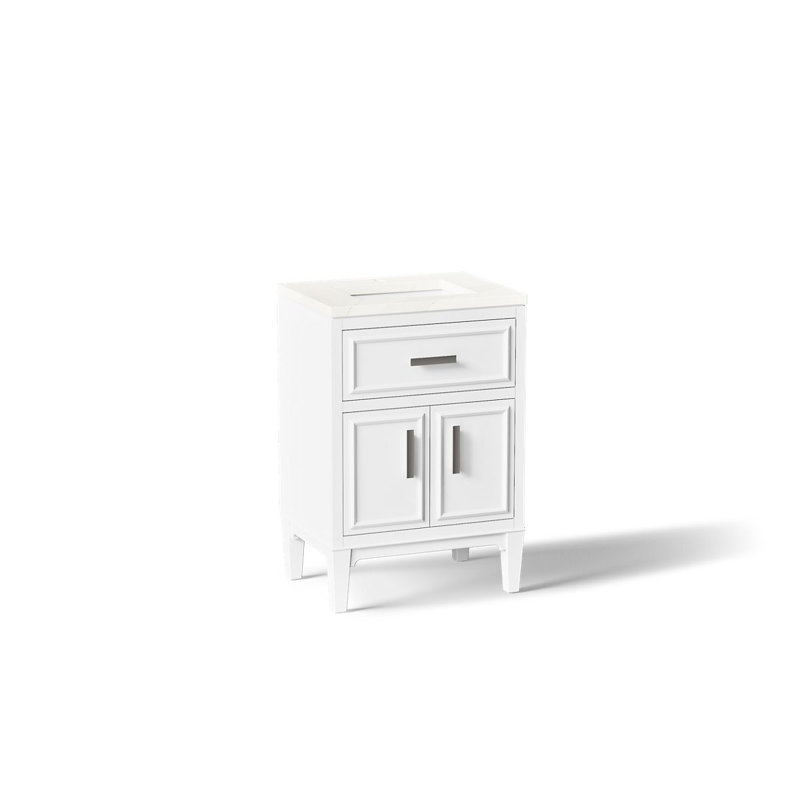Southerk 30-In Bathroom Vanity Set, White, 24"