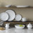 Noritake Satin Flourish Dinner Plates, 10-1/2"