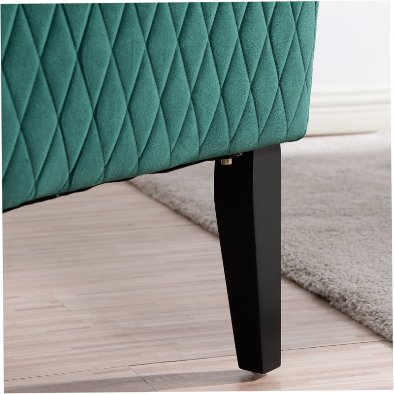 Rivah Upholstered Wingback Chair, Green Revolution Performance Fabrics®, 1 