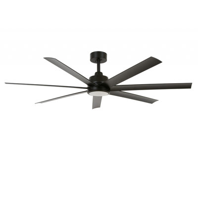 122 cm LED-Deckenventilator Aalyiah mit Fernbedienung