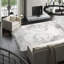 Modern Hand Knotted Wool Abstract Area Rug in Gray/White-16756523