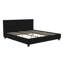 Lit plateforme tapissier à profil bas Rowett-28018665-28018666