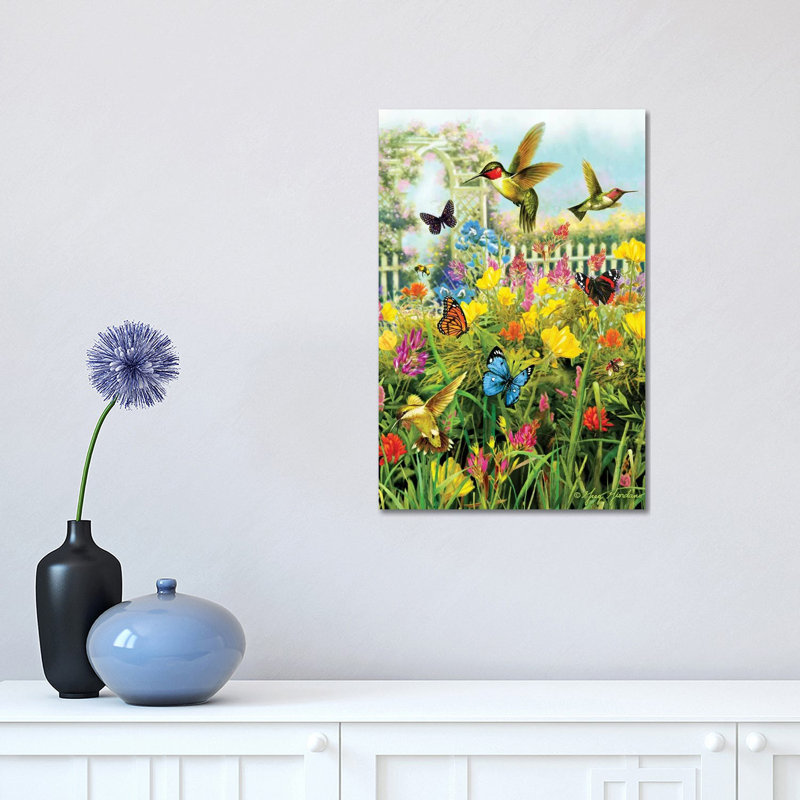 Hummingbirds & Arbor by Greg & Company - Wrapped Canvas Print, 30.48 cm H x 45.72 cm W