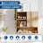 Bathroom Storage Cabinet, Medicine Cabinet, Bathroom Organizer Cupboard, Wall Closet Above Sink, Floating Bathroom Closet with Towel Bar, Space Saving Bathroom Furniture for Laundry Room