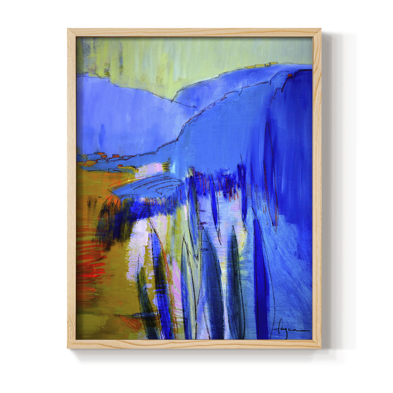 Fertile Dreams II, reproduction encadrée - bois massif
