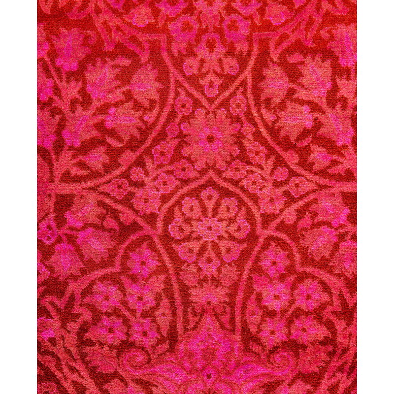 Overdyed One-of-a-Kind 4' 1" x 6' 3" Hand Knotted Area Rug