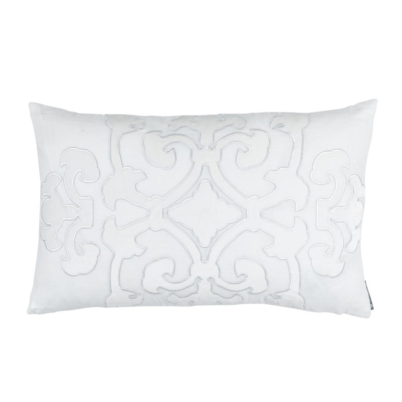 Angie Lumbar Pillow Cover & Insert, White