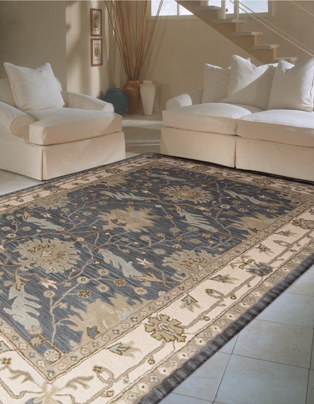 Oriental Wool Hand Woven Area Rug, Rectangle 152 x 244cm
