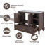 Base de meuble-lavabo, armoire de rangement avec tablette et tiroir, armoire d'appoint-106668336