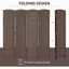 Paravent, écran d'intimité pliant de 6 pi de hauteur, cloison murale autoportante tissée à la main pour bureau à domicile, chambre à coucher, bois-127659247-127659246-31230686