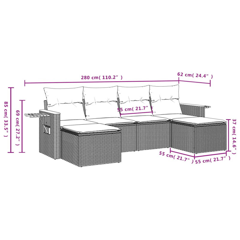 Vidaxl Garden Sofa Set