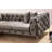 Modern Corner Sofa with Metal Legs, Anthracite Fabric, 122.0 x 27.6 x 106.3 inches | Beech Wood & Chipboard Frame, 100% Polyester, 6 Included Pillows, Removable Covers, Portable Cushions | Stylish & Comfortable Living Room Furniture-800124728
