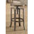 Bartlett Brushed Nutmeg/Slate Gray Adjustable Height Swivel Bar Stools, Set of 2