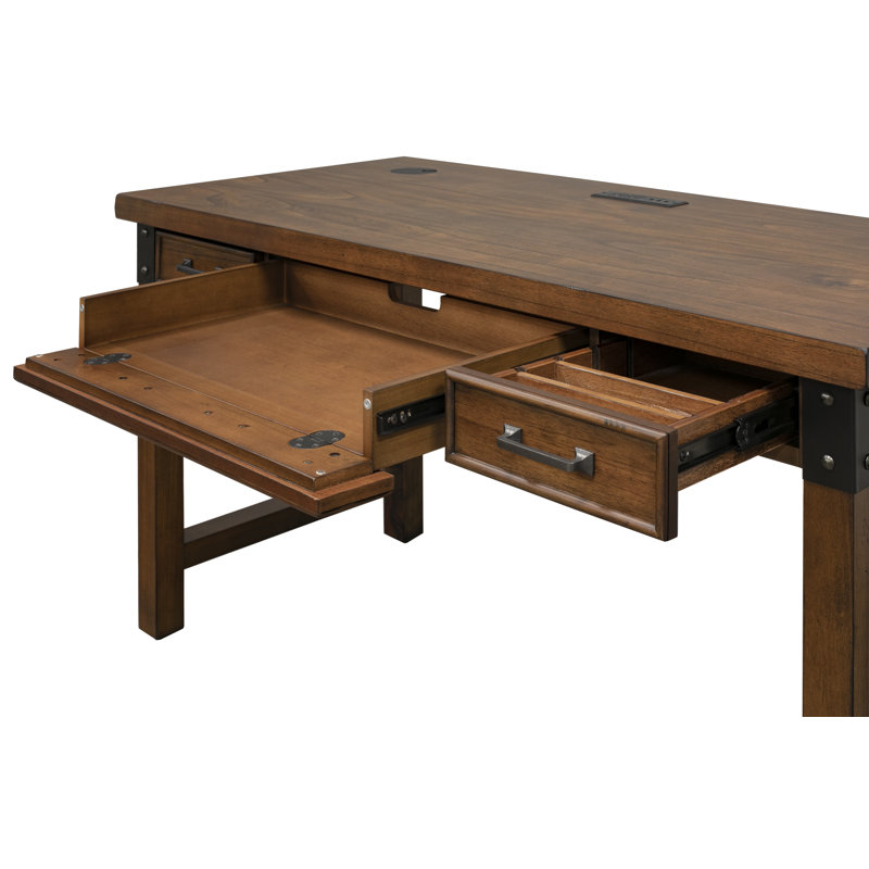 Monico Computer Desk with Power Outlet