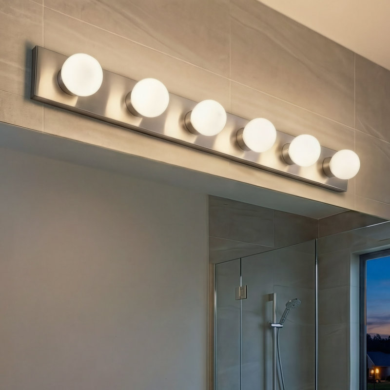 Chairez 6 - Light Dimmable Bath Bar, Brushed Nickel