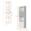 Bar blanc pour vin - 71,1 po de hauteur, 20 po de largeur, 13,3 po de profondeur, avec 15 tablettes et 2 portes de rangement de qualité, portes, tablettes, bois-6970054