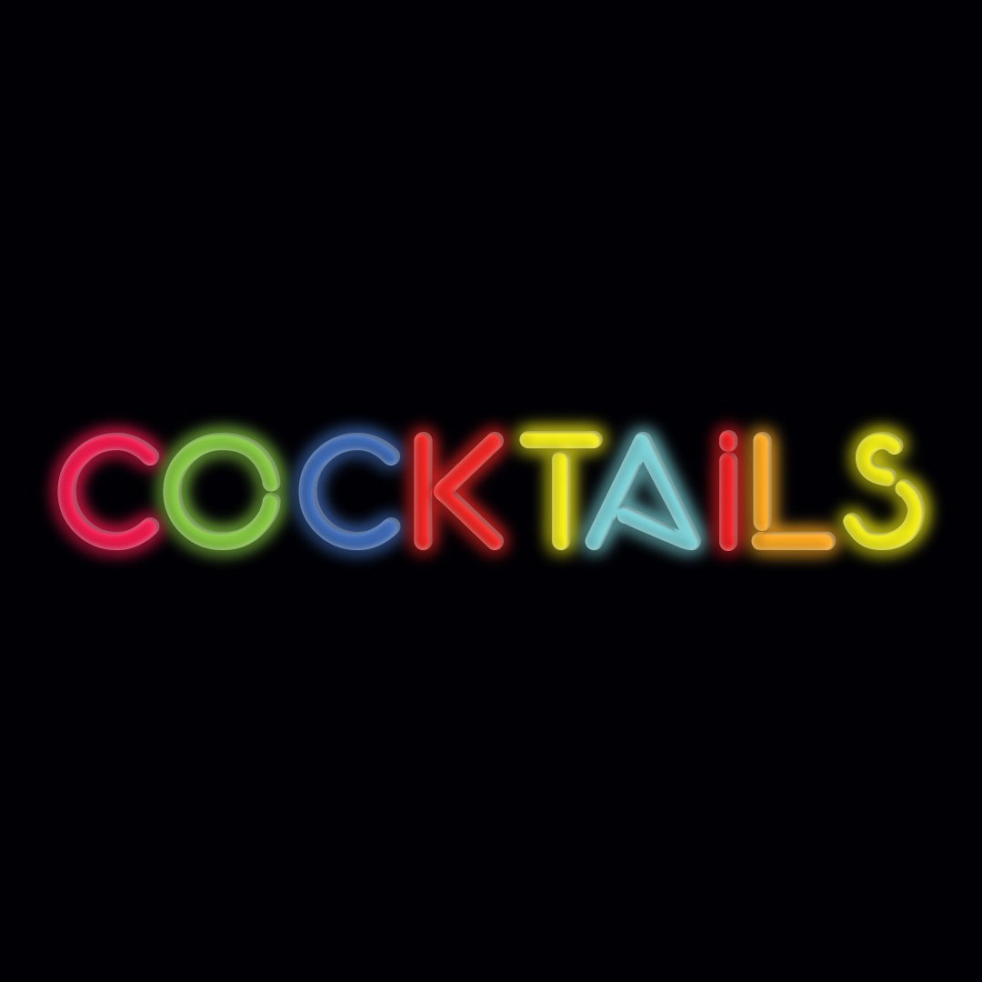 Neon Sign Cocktail Wall Décor