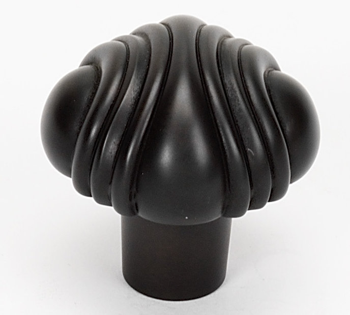 Venetian Novelty Knob, Bronze, 1.38" H x 1.25" W x 0.5" D