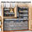 96-Pairs Shoe Storage Organizer Cabinet,Portable Shoe Rack with Door,Large DIY Detachable Shelves