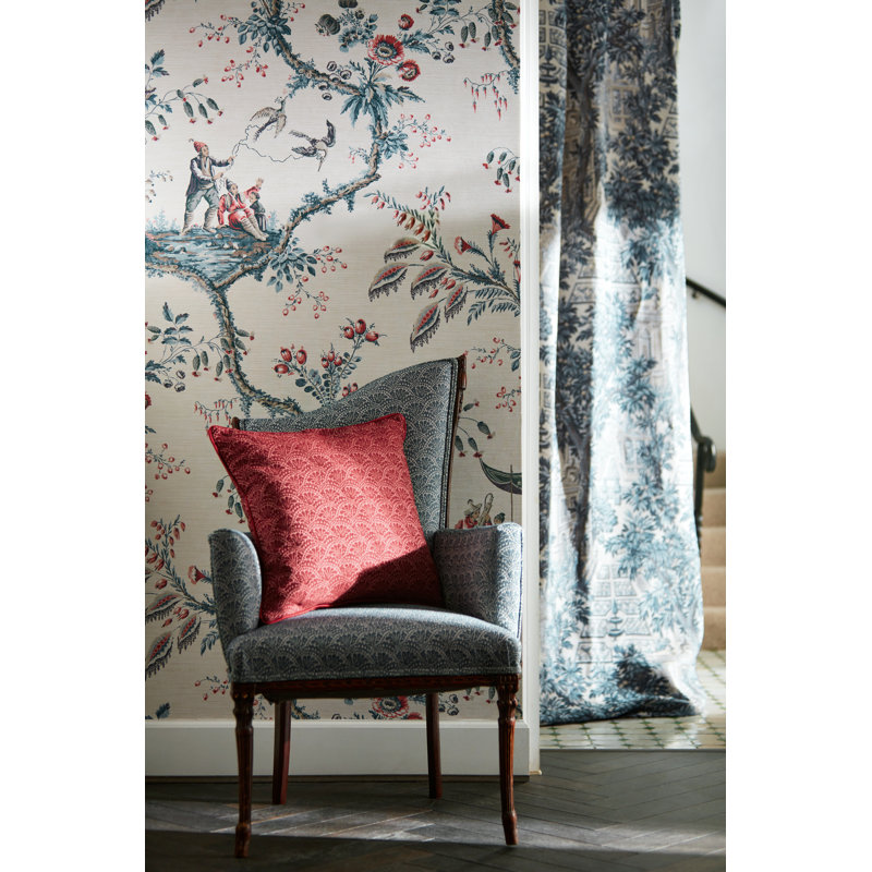 Emperors Musician Wallpaper, Indigo