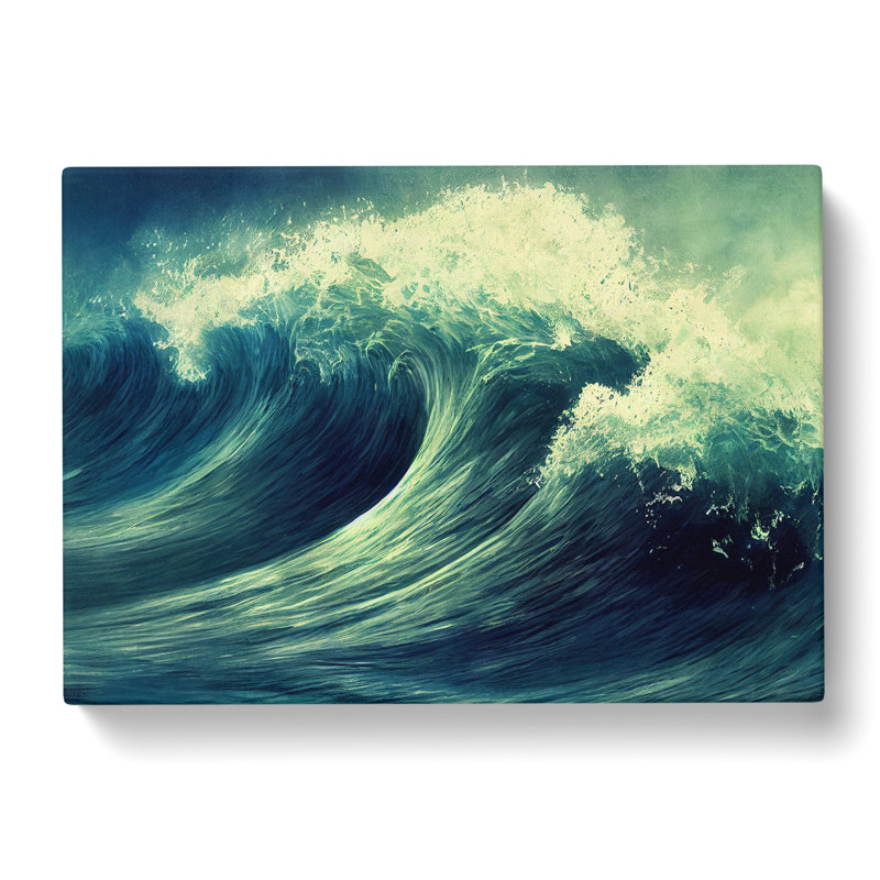 A Dreamy Ocean Wave - Wrapped Canvas, 40cm H x 60cm W x 3cm D