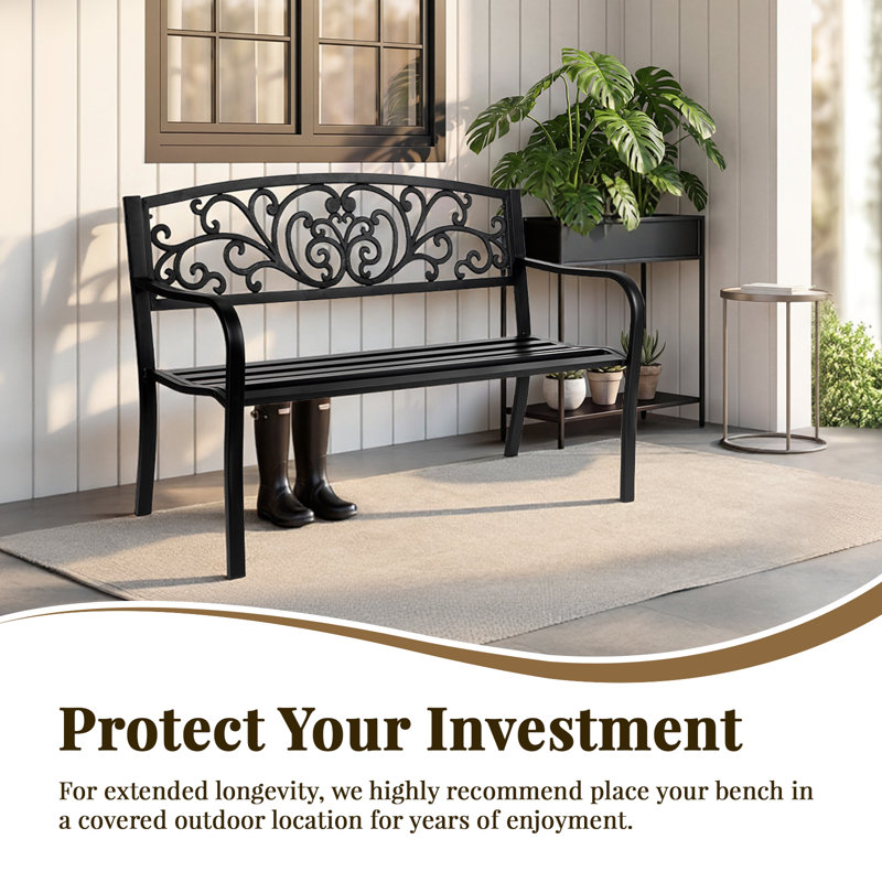 Rishaan Steel Outdoor Bench