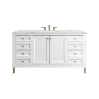 Chicago 60'' Single Bathroom Vanity with Top