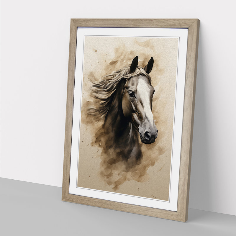 Horse Minimalism - Framed Print