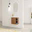 Meuble-lavabo mural moderne avec des caractéristiques haut de gamme pour des salles de bain élégantes
