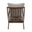 Chaise d'appoint scandinave avec coussins réversibles en chenille-130412673