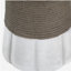 Table d'appoint MGO - table de bout pour l'extérieur, gris clair et brun