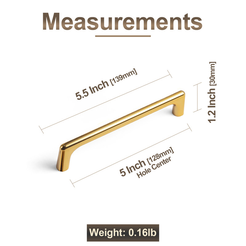 Bar Pull Multipack, Rich Gold, 5"