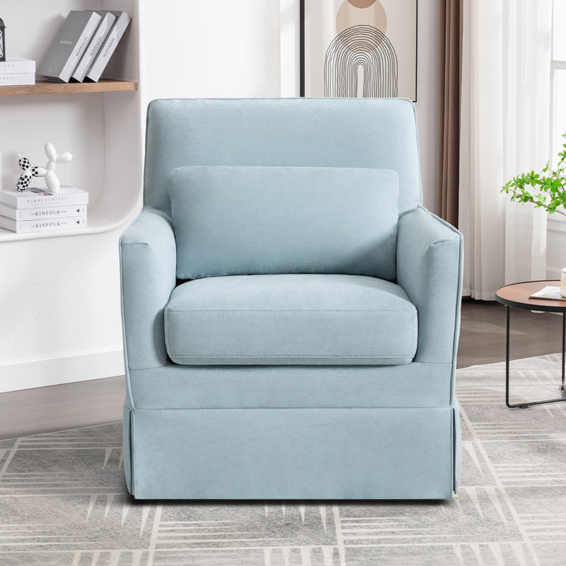 Fauteuil d'appoint 28,7 po 28 po, Bleu clair