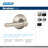 Broadway Lever Non-Turning Lock-22334444