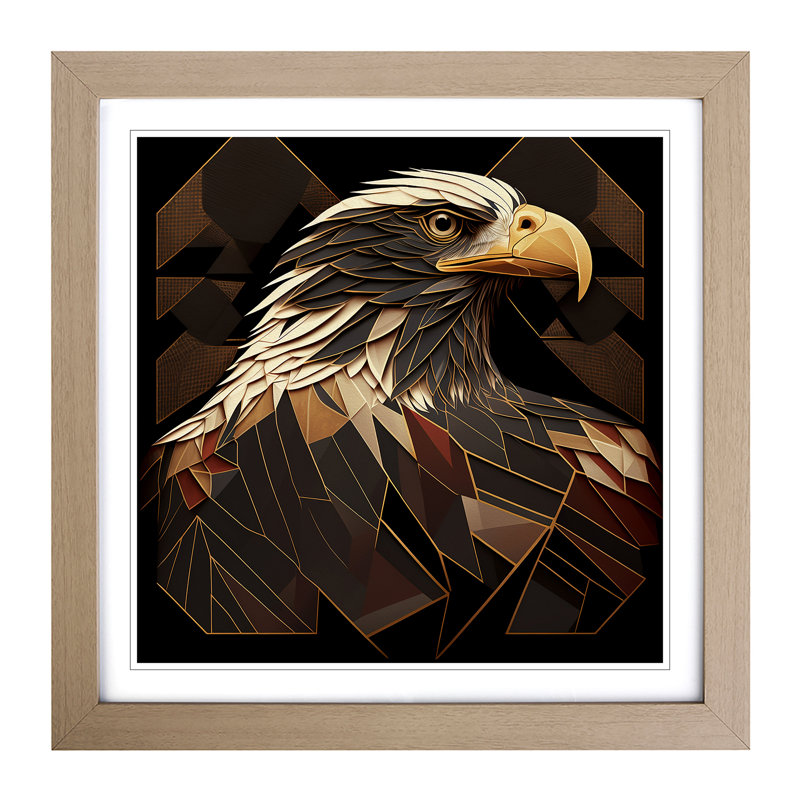 Single Picture Frame Print on Wood, Oak