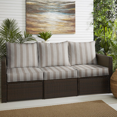 Sunbrella Ranfe Dune Indoor/ Outdoor Sofa Cushion Set, (Set Of 6)