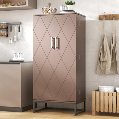 Lisbed 51 " H Kitchen Pantry with Adjustable Shelves