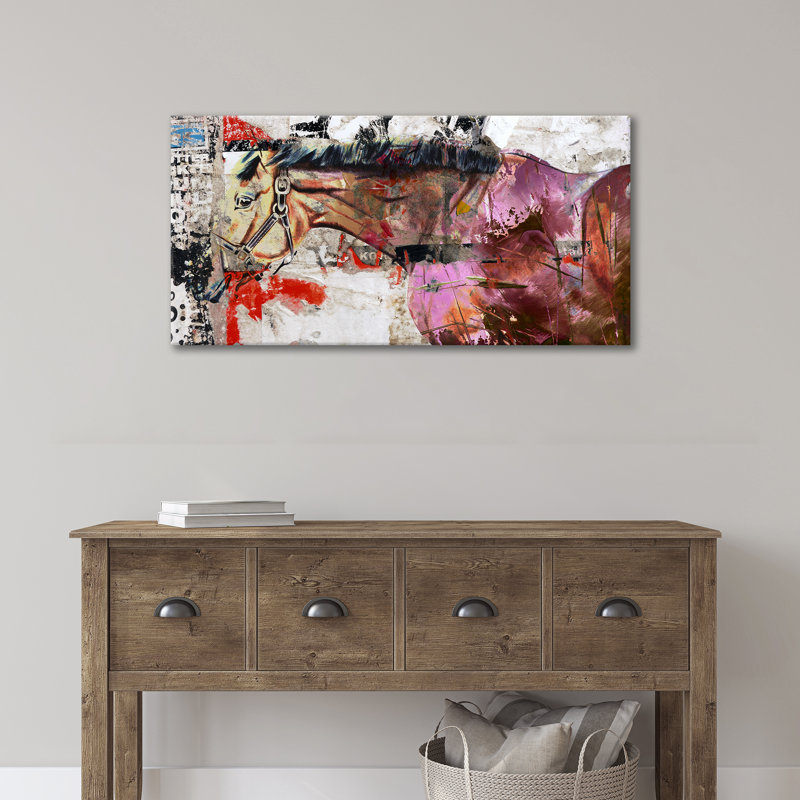 " Equestrian " by Tristan Scott, 12" H x 24" W x 1.5" D