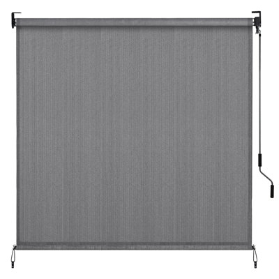 Toile d'ombrage extérieure en rouleau 8 pi x 6 pi, tube en aluminium Hdpe